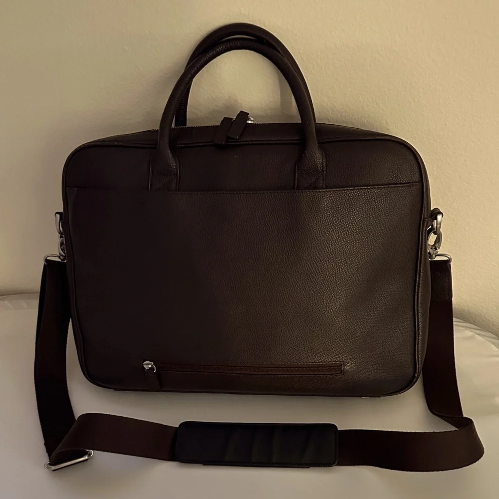 Samsonite Dark Brown Faux Leather Briefcase